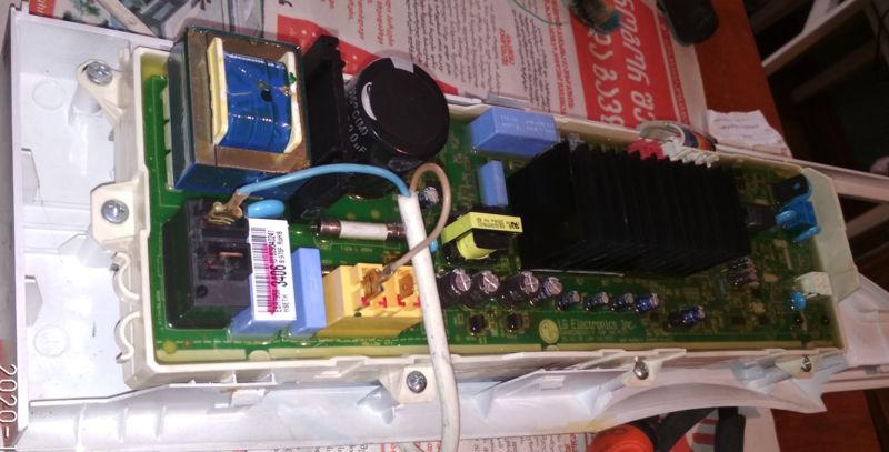 ремонт электронного модуля стиральной машины LG
